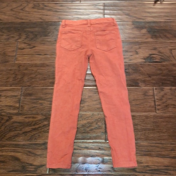 Hippie girl regular rise skinny denim mauve pink faded red jeans room to grow 6X - Picture 6 of 7